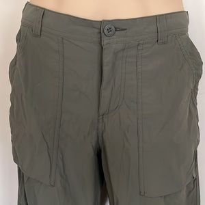 REI lightweight Mens Size 30x32 grayish green pants gather at bottom a/adjustab